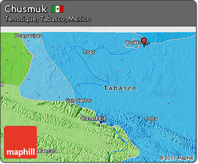 Political 3D Map of Chusmuk