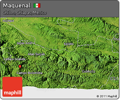 Satellite 3D Map of Maquenal