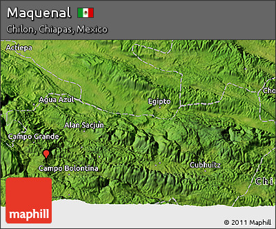 Satellite 3D Map of Maquenal