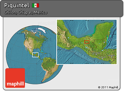 Satellite Location Map of Piquintel