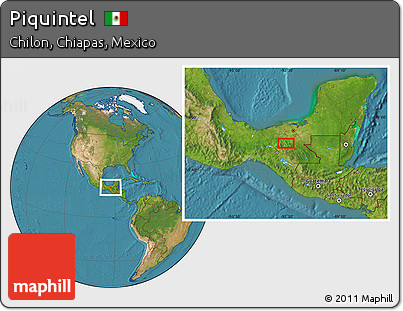 Satellite Location Map of Piquintel