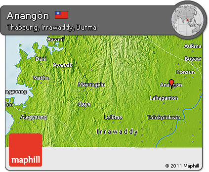 Physical 3D Map of Anangôn