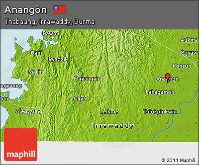 Physical 3D Map of Anangôn