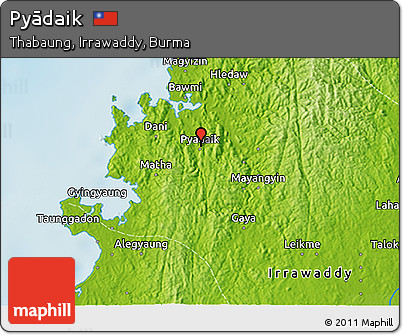 Physical 3D Map of Pyādaik