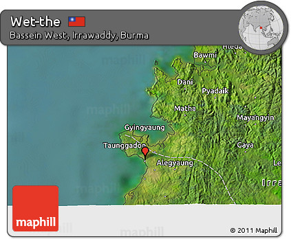 Satellite 3D Map of Wet-the