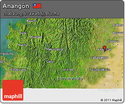 Satellite 3D Map of Anangôn