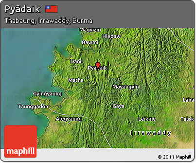 Satellite 3D Map of Pyādaik