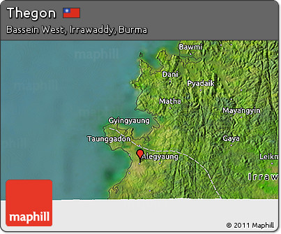 Satellite 3D Map of Thegon