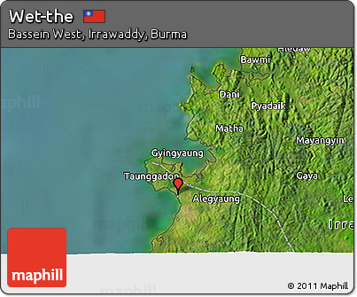 Satellite 3D Map of Wet-the