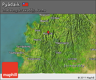 Satellite 3D Map of Pyādaik
