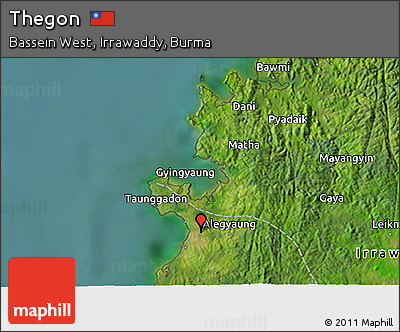 Satellite 3D Map of Thegon