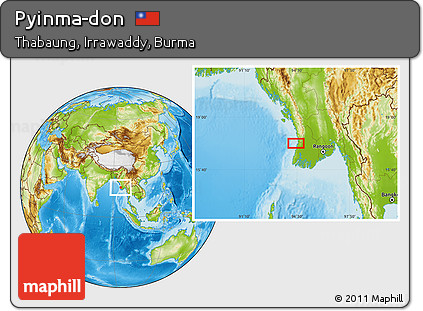 Physical Location Map of Pyinma-don