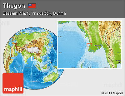 Physical Location Map of Thegon