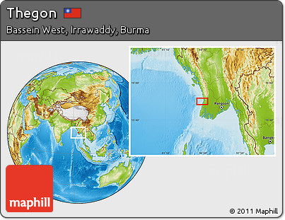 Physical Location Map of Thegon