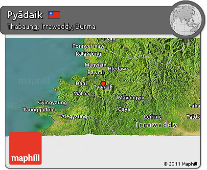 Satellite Panoramic Map of Pyādaik