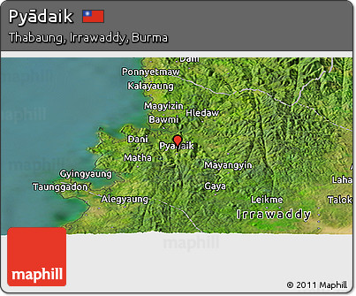 Satellite Panoramic Map of Pyādaik