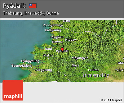 Satellite Panoramic Map of Pyādaik
