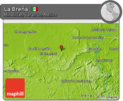 Physical 3D Map of La Breña