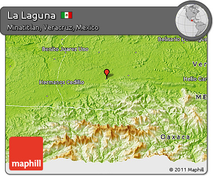 Physical 3D Map of La Laguna