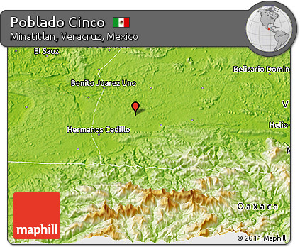 Physical 3D Map of Poblado Cinco