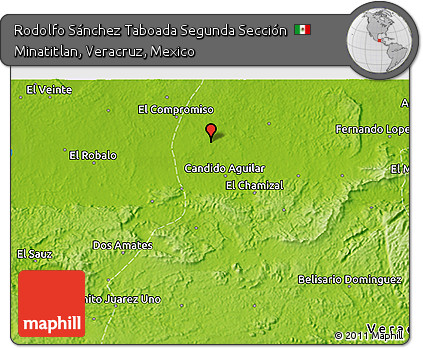 Physical 3D Map of Rodolfo Sánchez Taboada Segunda Sección