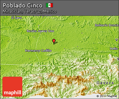 Physical 3D Map of Poblado Cinco