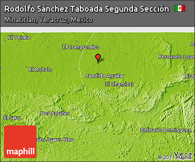 Physical 3D Map of Rodolfo Sánchez Taboada Segunda Sección