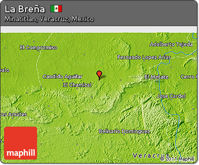 Physical 3D Map of La Breña