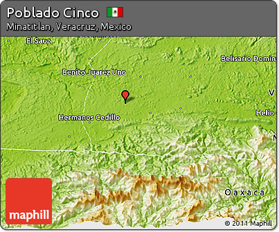 Physical 3D Map of Poblado Cinco