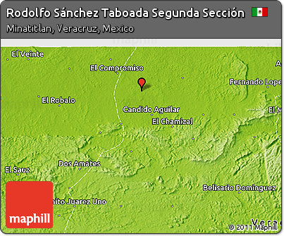Physical 3D Map of Rodolfo Sánchez Taboada Segunda Sección