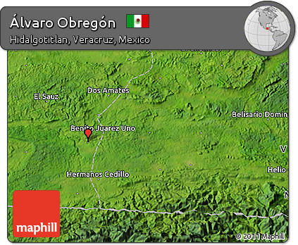 Satellite 3D Map of Álvaro Obregón