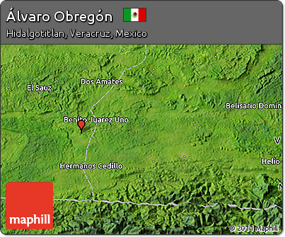 Satellite 3D Map of Álvaro Obregón
