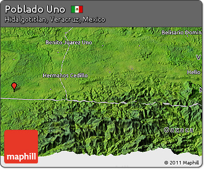 Satellite 3D Map of Poblado Uno