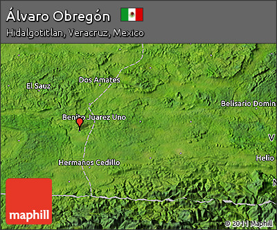 Satellite 3D Map of Álvaro Obregón