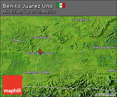 Satellite 3D Map of Benito Juárez Uno