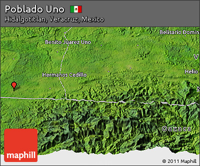 Satellite 3D Map of Poblado Uno