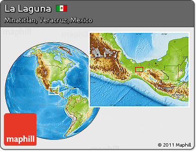 Physical Location Map of La Laguna