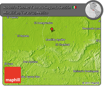 Physical Map of Rodolfo Sánchez Taboada Segunda Sección