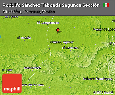 Physical Map of Rodolfo Sánchez Taboada Segunda Sección