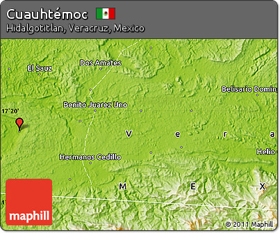 Physical Map of Cuauhtémoc