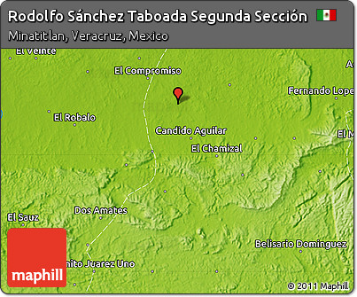 Physical Map of Rodolfo Sánchez Taboada Segunda Sección