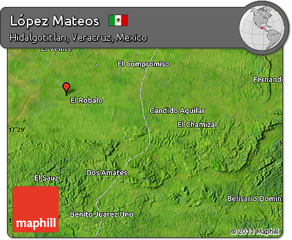 Satellite Map of López Mateos