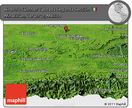 Satellite Panoramic Map of Rodolfo Sánchez Taboada Segunda Sección