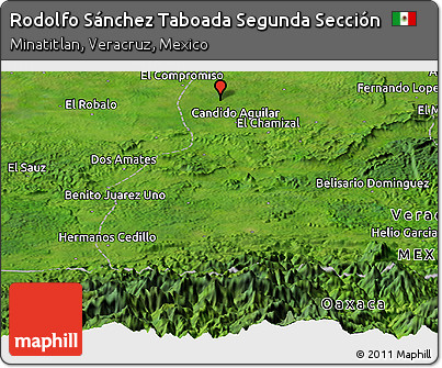 Satellite Panoramic Map of Rodolfo Sánchez Taboada Segunda Sección