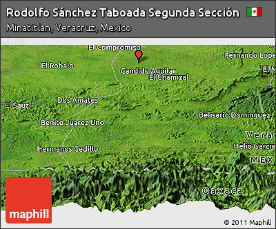 Satellite Panoramic Map of Rodolfo Sánchez Taboada Segunda Sección