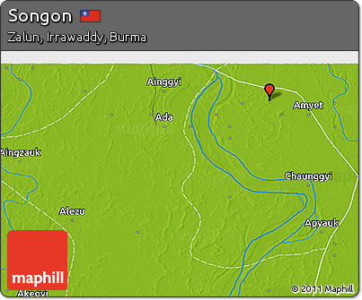 Physical 3D Map of Songon