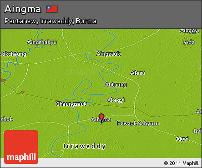 Physical Panoramic Map of Aingma