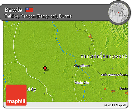 Physical 3D Map of Bawle