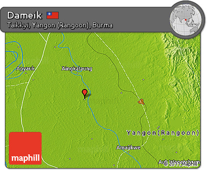 Physical 3D Map of Dameik