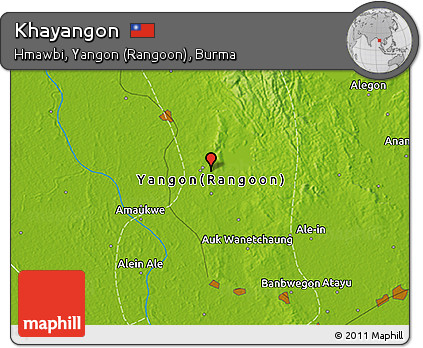 Physical 3D Map of Khayangon